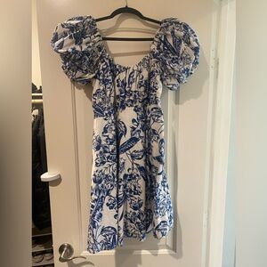 Abercrombie & Fitch Blue and White Floral Dress